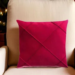 THROWPILLOW Red Embellished Velvet Square Cushion Covers-image-99
