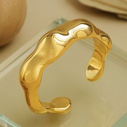 Bohey by KARATCART Gold-Plated Cuff Bracelet-picture-22