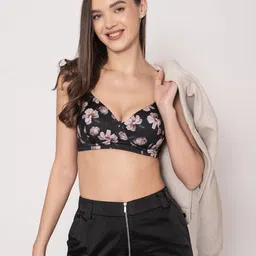 Chelvet Floral Printed Full Coverage Underwired Lightly Padded Bra-43