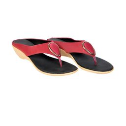 saanvishubh Women Maroon Platform Heels-picture-45