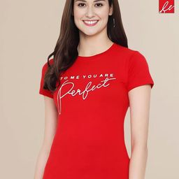 Mast & Harbour Women Typography 2 Printed Applique T-shirt-picture-14