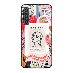 QRIOH Self Love Printed Samsung Galaxy M35 5G Glass Back Case Mobile Accessories-picture-5