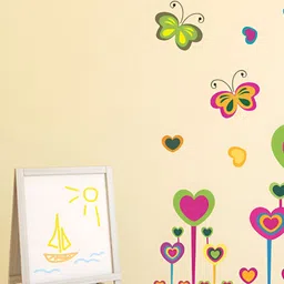 LANSTICK Green & Pink Printed Matte-Finished Splash-Proof Eco-Friendly Wallpaper-image-36