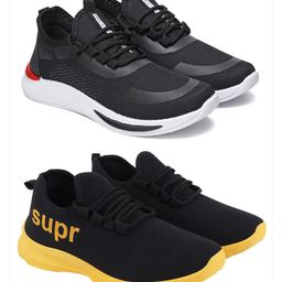 Spotwalk Men Mesh Running Shoes-image-81