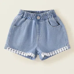 LULU & SKY Girls High-Rise Denim Shorts-picture-29