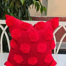THROWPILLOW Red Embellished Velvet Rectangle Cushion Covers-image-99