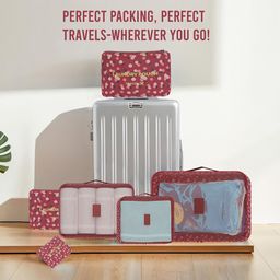 Kuber Industries Printed Set of 12 Foldable Unisex Pouches Travel Accessory with Zip image 4