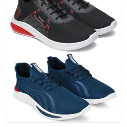 Spotwalk Men Mesh Running Shoes-image-102