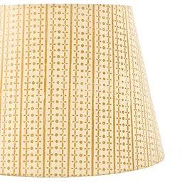 Lampenschirm India Beige Block Printed Cotton Frustum Shaped Lampshade image 4