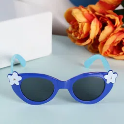 PASSION PETALS Girls Oval Sunglasses with Polarised and UV Protected Lens 11-20blueglasse-6