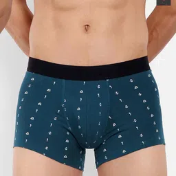 LOGGERHEAD Pack Of 2 Printed Mid Rise Trunks - LHPT008-ANTHRA-ROYALBLUE-ANTHRA-ROYALBLUE-10