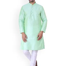 Sadree Men Solid Kurta with Trousers-image-65