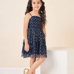 Stylo Bug Floral Print Net A-Line Dress-picture-17