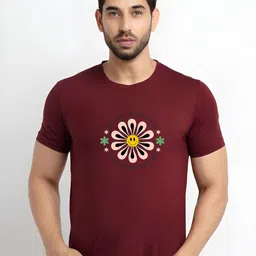 KaamBhari Graphic Printed Round Neck Pure Cotton Regular Fit T-shirt-picture-9