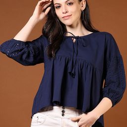 V-Mart Puff Sleeve Cotton Top-picture-19