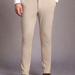 Louis Philippe Men Slim Fit Mid-Rise Formal Trousers-picture-33