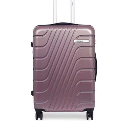 Luggero Unisex Textured Hard-Sided 360-Degree Rotation Medium Trolley Bag image 5