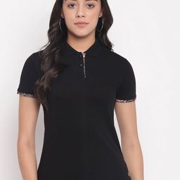 Miss Grace Women Polo Collar T-shirt-image-95