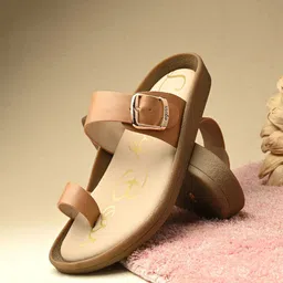 Egoss Leather Casual One Toe Flats-53