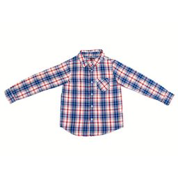 Purple United Kids Boys Tartan Checks Opaque Checked Casual Shirt-image-64