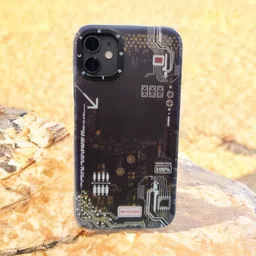 CASE CREATION Abstract Circuit Printed Impact Resistant iPhone 14 Pro Back Case-13