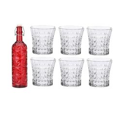 SOMIL Red Glass Airtight Can Bottle-image-35