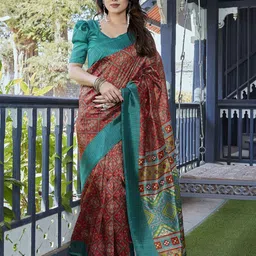 KALINI Women Geometric Printed Kanjeevaram Saree-image-92