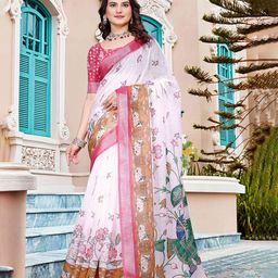 ZILVIRA Ethnic Motifs Zari Saree-image-99