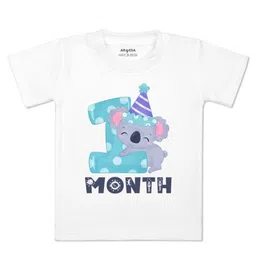 Arvesa Kids Printed Applique T-shirt-18