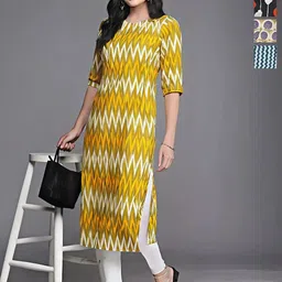 Anouk Rustic Women Pack of 4 Ethnic Motifs Printed Festive Straight Kurtas-20