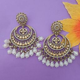 EVY Contemporary Chandbalis Earrings-image-47