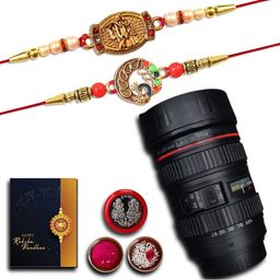 DeoDap Roli Chawal Camera & Greeting Card Rakhi Gift Set-image-31