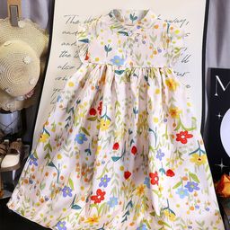 FOREVER FRIDAY Girls Floral Printed Cotton Fit & Flare Dress-31