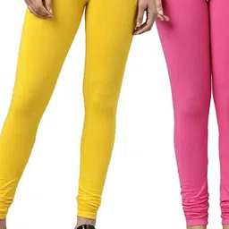 Tik Tok WEARS Girls Pink Churidar Length Leggings-picture-32