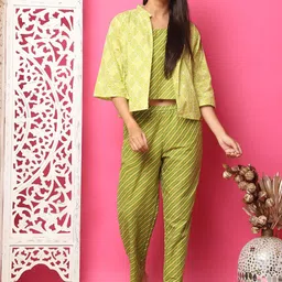 ETC Women Printed Pure Cotton Night Suit with Shrug-picture-20