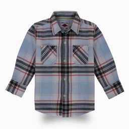 Gini and Jony Boys Standard Spread Collar Windowpane Checked Cotton Casual Shirt-image-107
