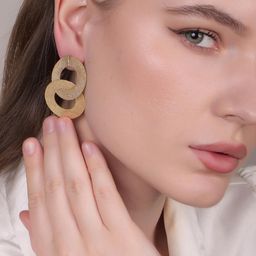 Dua Gold-Plated Brass Drop Earrings-image-32