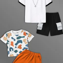 HELPOM Unisex Kids Printed T-shirt with Shorts-picture-34