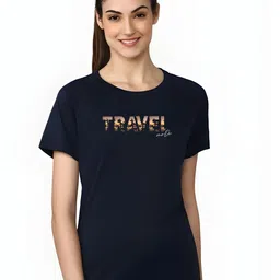 SZN Women Typography Printed T-shirt-picture-33
