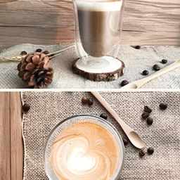 We3 Transparent Solid Glass Matte Mugs Set of Cups and Mugs image 3