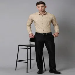 Haul Chic Men Smart Slim Fit Trousers-image-34