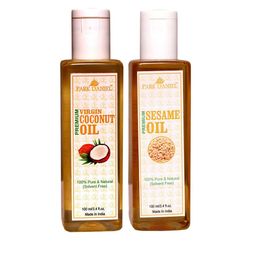 Park Daniel Set Of 2 100% Pure & Natural Sesame & Virgin Coconut Oil - 100 ml Each-43