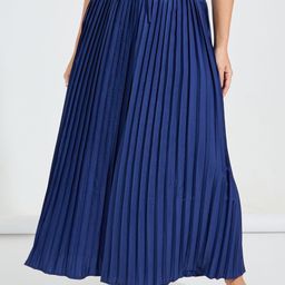 Styli Women Flared High-Rise Pleated Wide Leg Trousers-image-78