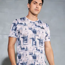 Technosport Men Printed Antimicrobial Slim Fit T-shirt-image-51