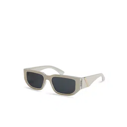 OPIUM Crystal With Off White Rectangular UV Protection Plastic Sunglasses for Women-46