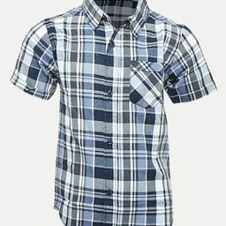 BAESD Boys Tartan Checks Opaque Checked Casual Shirt-image-49