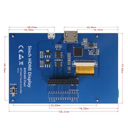 5 Inch Touch Screen HDMI Interface TFT LCD for Raspberry Pi 3 model B + Touch Pen image 2