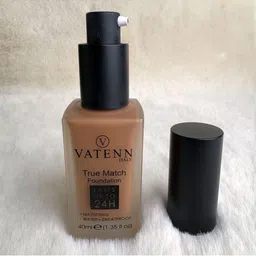 VATENN ITALY True Match Waterproof & Smudgeproof Foundation- 40 ml- Amber-TM692-34