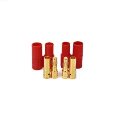 HXT 3.5mm Gold Connector with Protector Male-Female 2-Pairs (4pcs)-26