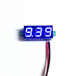 0.28inch 3.5-30V Two Wire DC Voltmeter Blue-17